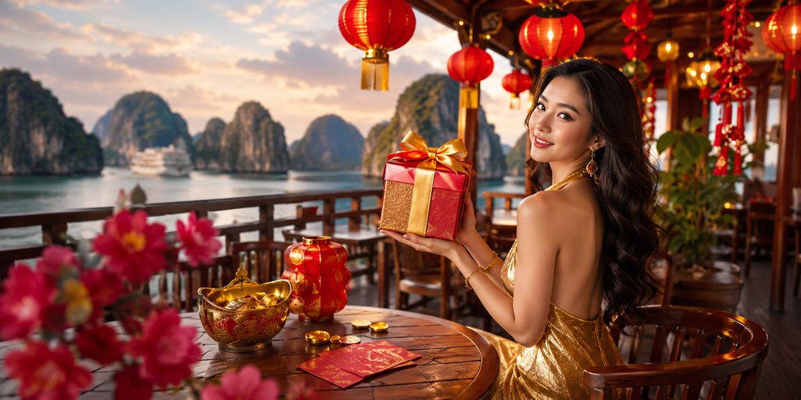 Người chơi suy nghĩ thận trọng bên ly cà phê tại vịnh Hạ Long